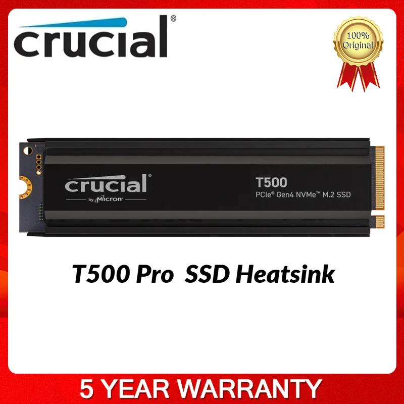 Crucial T500 PCle Gen4 NVMe M.2  ̹ SSD, 濭 , ִ 7300 MB/s,  CC, PC PS5   ۰ ȣȯ, 1TB, 2TB